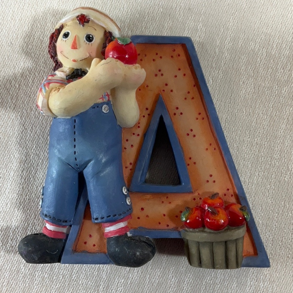 Standing Letter A Raggedy Ann & Andy Figurine